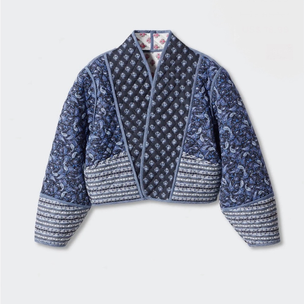 MANGO Quilted reversible jacket
